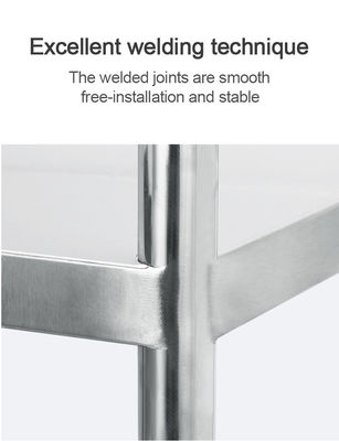 3 Layer Hospital Stainless Steel  Medical Instrument Trolley