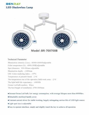 Surgical Ceiling Mounted Operation Light LED Hospital Operating Lamp