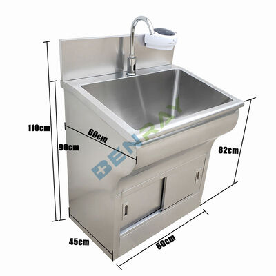 Stainless Steel induction faucet Wash Sink for one Person