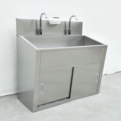 Stainless Steel Induction faucet Wash Sink for 2 people
