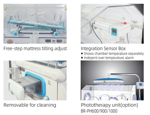 Hospital Gynecology Obstetrics Professional Medical Infant Incubator Low Noise Humidity Adjustable Newborn Incubator for Hospital Use