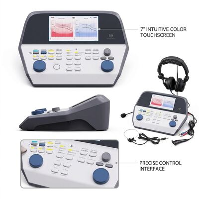QA700 Type 2 Clinical Audiometer Diagnostic Hearing Test System with 7 Inch Touchscreen
