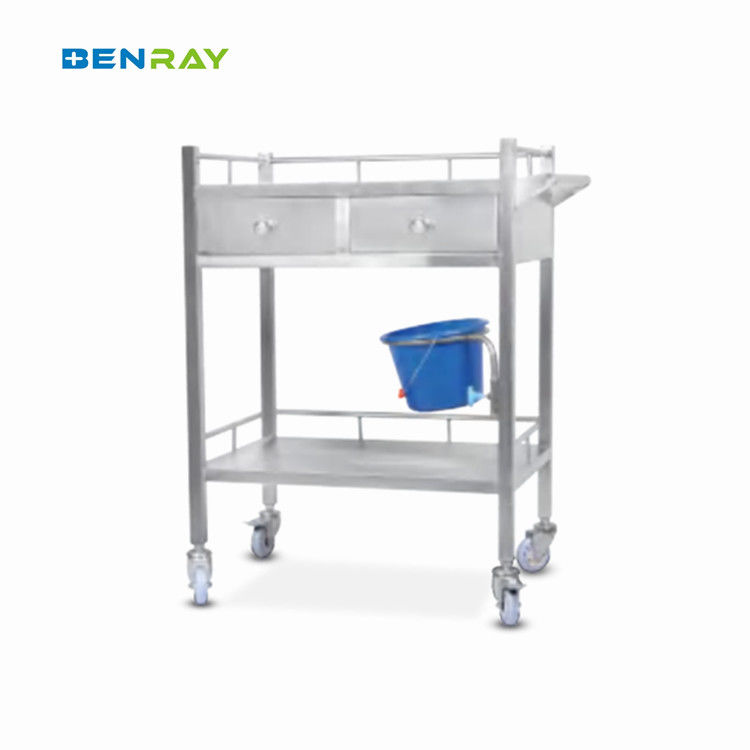 3 Layer Hospital Stainless Steel  Medical Instrument Trolley
